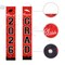 2026 Graduation Decorations, Graduation Banner Class of 2026, Hanging Congratulations/Congrats Grad Banner for Door and Porch, Party Decor - Red